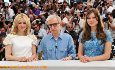 راشل مک ادامز - وودی آلن و لی سیدوکس در کن 2011